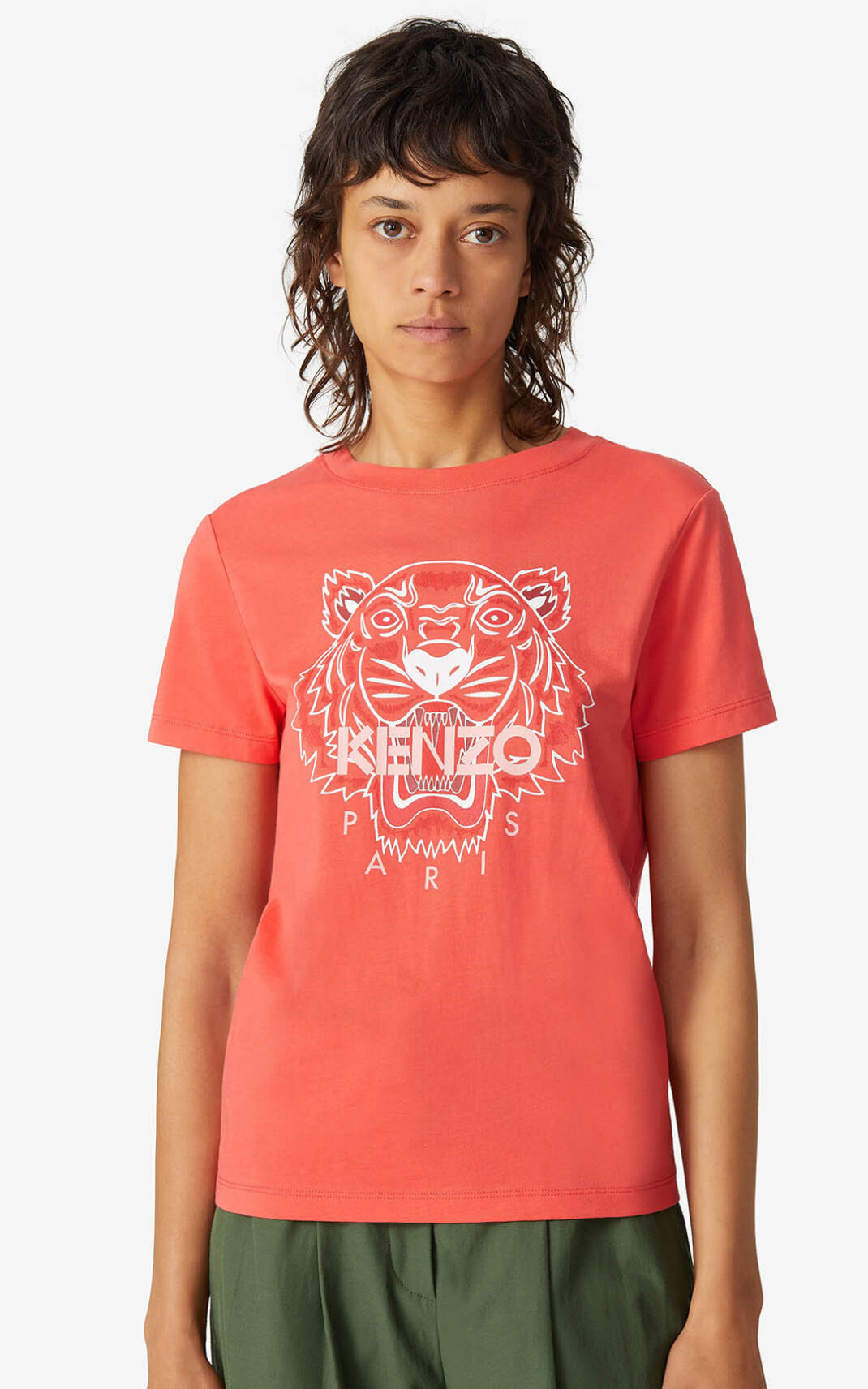 Camiseta Kenzo Tiger Feminino - Vermelhas | 287EUMWRX